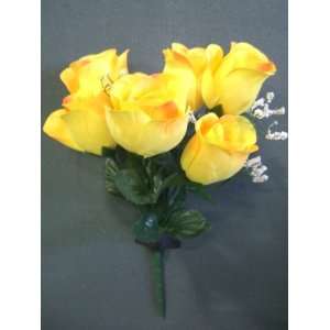    Tanday (Yellow) 12 Rose Bud Wedding Bouquet. 