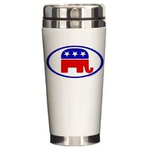 Republican Elephant Gop Ceramic Travel Mug by  