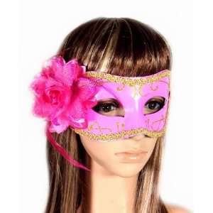   : Venetian Cosplay Mask   Pink Flower Roleplay Prop: Everything Else