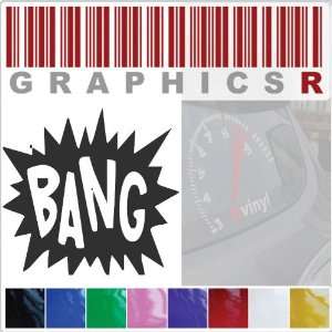 Sticker Decal Graphic   Sound Effect Funny Comic Strip Style BANG b12 