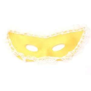    Light Yellow Satin Lace Trimmed Mardi Gras Mask: Everything Else
