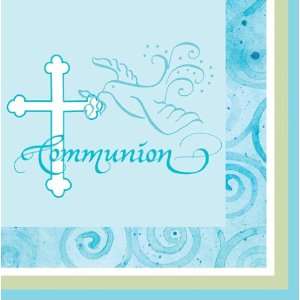  Blue Faithful Dove Beverage Napkins   Communion Health 