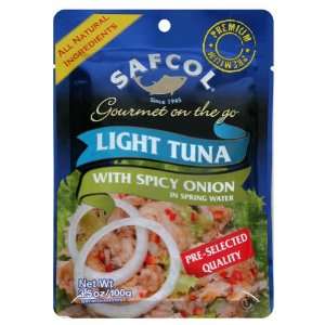 Safcol, Gourmet On Go Chnk Tuna Spcy Onn, 3.53 Ounce (12 Pack):  