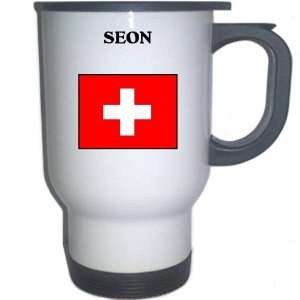  Switzerland   SEON White Stainless Steel Mug: Everything 