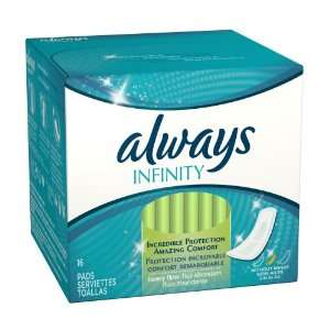  Always Infinity Heavy Flow Without Wings Unscented Pads 