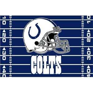 Indianapolis Colts 39 x 59 Acrylic Tufted Rug:  Sports 
