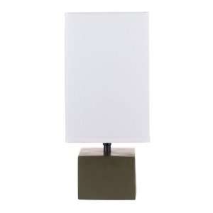  Devo Square Table Lamp Base: Soy, Shade: Natural Linen 