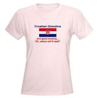  Gd Lkg Croatian Grandma Mothers day Womens Light T Shirt 