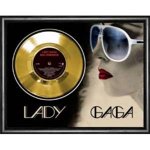  LADY GAGA Bad Romance Framed Gold Record A3 Musical 