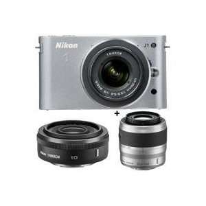  Nikon 1 J1 Mirrorless Digital Camera Lens Zoom Kit with 