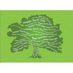 Earth Day Tree Recycled   100 Cards