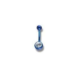    Body jewelry, Titanium with jewel, Belly Button ring T80: Jewelry