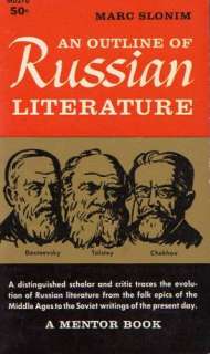    An Outline of Russian Literature. (9780195001846) Marc, Slonim