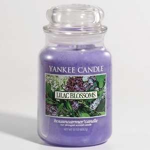  Yankee Candle Lilac Blossoms Large Jar 22oz Candle: Home 