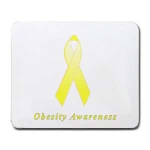  Obesity Awareness Ribbon Mouse Pad: Office Products