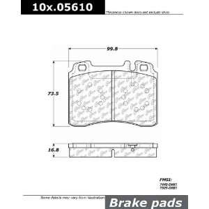   Parts Front Posi Quiet Extended Wear w/Shims 106.05610: Automotive