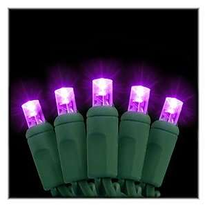  Purple 50 Light Holiday LED Lights: Home & Kitchen