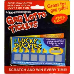  Gag Lotto Tickets   Scratch and Win Every Time   3 Joke 
