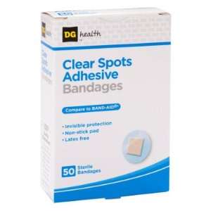  DG Health Clear Spots Adhesive Bandages, 50 ct Health 