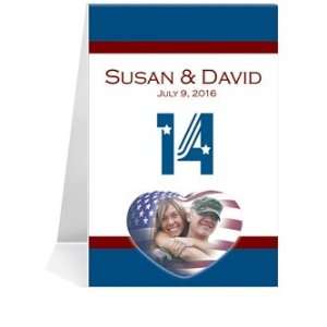   Table Number Cards   Patriotic Heart #1 Thru #29: Office Products