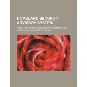  Homeland Security Advisory System preliminary 