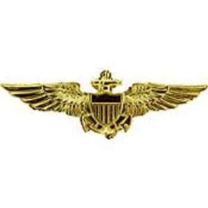  U.S. Navy/U.S.M.C. Aviator Wings Gold Plated 1 1/2 Arts 
