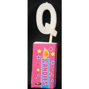  Letter Q Candle Assorted Colors: Toys & Games