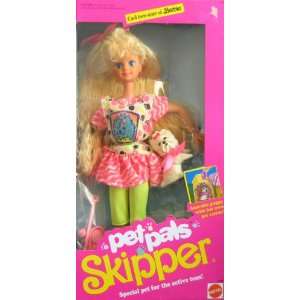  Barbie Pet Pals SKIPPER Doll w Dog & Accessories (1991 
