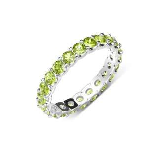  2.00cttw Natural Round Peridot (AA+ Clarity,Yellow Green 