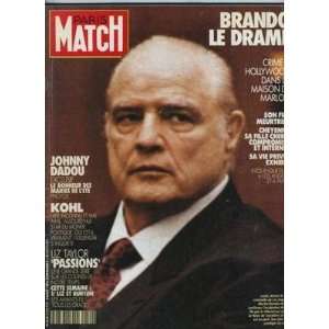  Paris Match August 1990 Marlon Brando on Cover: Everything 