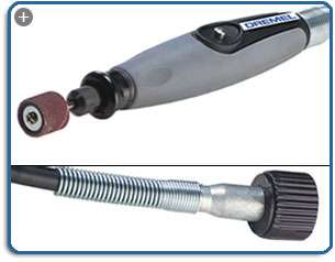 The 225 expands the capabilities of a Dremel rotary tool, allowing 