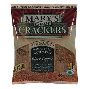 Marys Gone Crackers Organic Crackers   Black Pepper (box of 100)