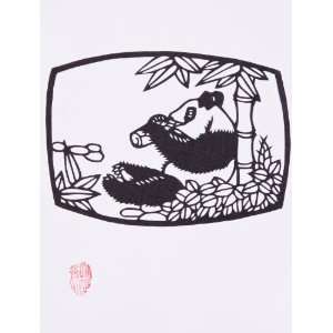  Traditional Paper Cut out Art   Great Panda / Chinese 