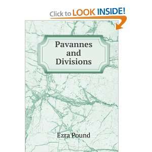  Pavannes and Divisions Ezra Pound Books
