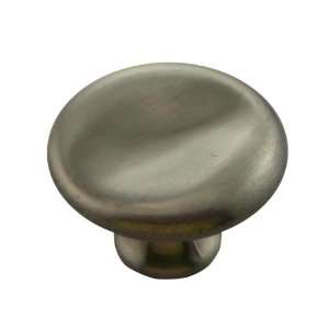  Mng   Thumbprint Knob (Mng16421) Satin Antique Nickel 
