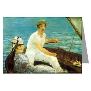   these 12 Vintage Note Cards of Manet Boating 1874: Office Products