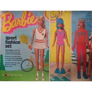  Barbie Colorforms Sport Fashion Set (1975): Toys & Games