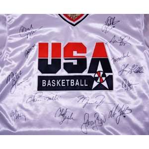 1992 Dream Team One Autographed Nike Warm Up Shirt Jersey 