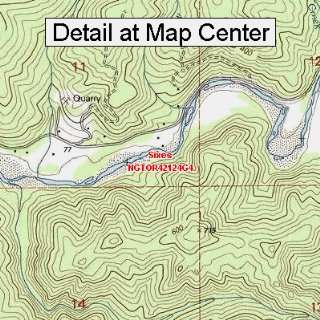  USGS Topographic Quadrangle Map   Sixes, Oregon (Folded 