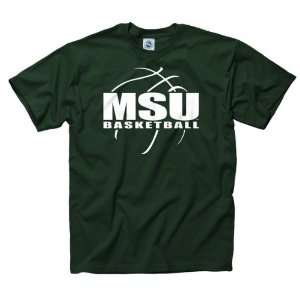   Spartans Dark Green Primetime Basketball T Shirt