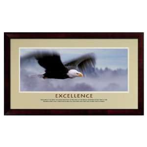  Successories Excellence Eagle Framed Motivational Poster 