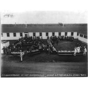  Airmen dining outside barracks,Fort Sam,Houston,TX,1920 