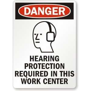   Work Center (with Graphic) Laminated Vinyl Sign, 7 x 5 Office