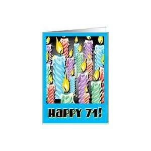  Sparkly candles  71st Birthday Card Toys & Games