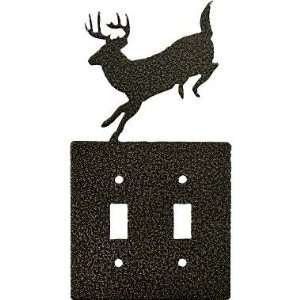   Wildlife Double Light Switch Cover (Rust, Whitetail)
