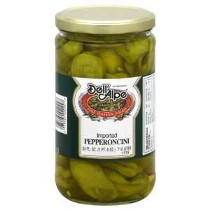 Dell Alpe, Pepperoncini, 24 OZ (Pack of 12)  Grocery 