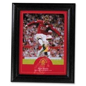  Man United Rooney 8 x 6 Framed Print (postcard style 