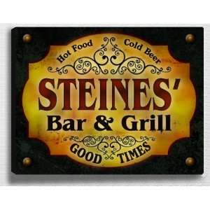  Steiness Bar & Grill 14 x 11 Collectible Stretched 