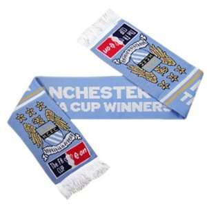   City FC Authentic UK FA Cup Winners Scarf 2011: Sports & Outdoors