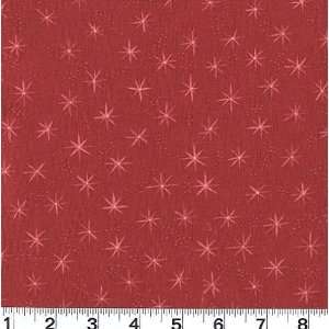  45 Wide Toybox Starburst Red Fabric By The Yard: Arts 